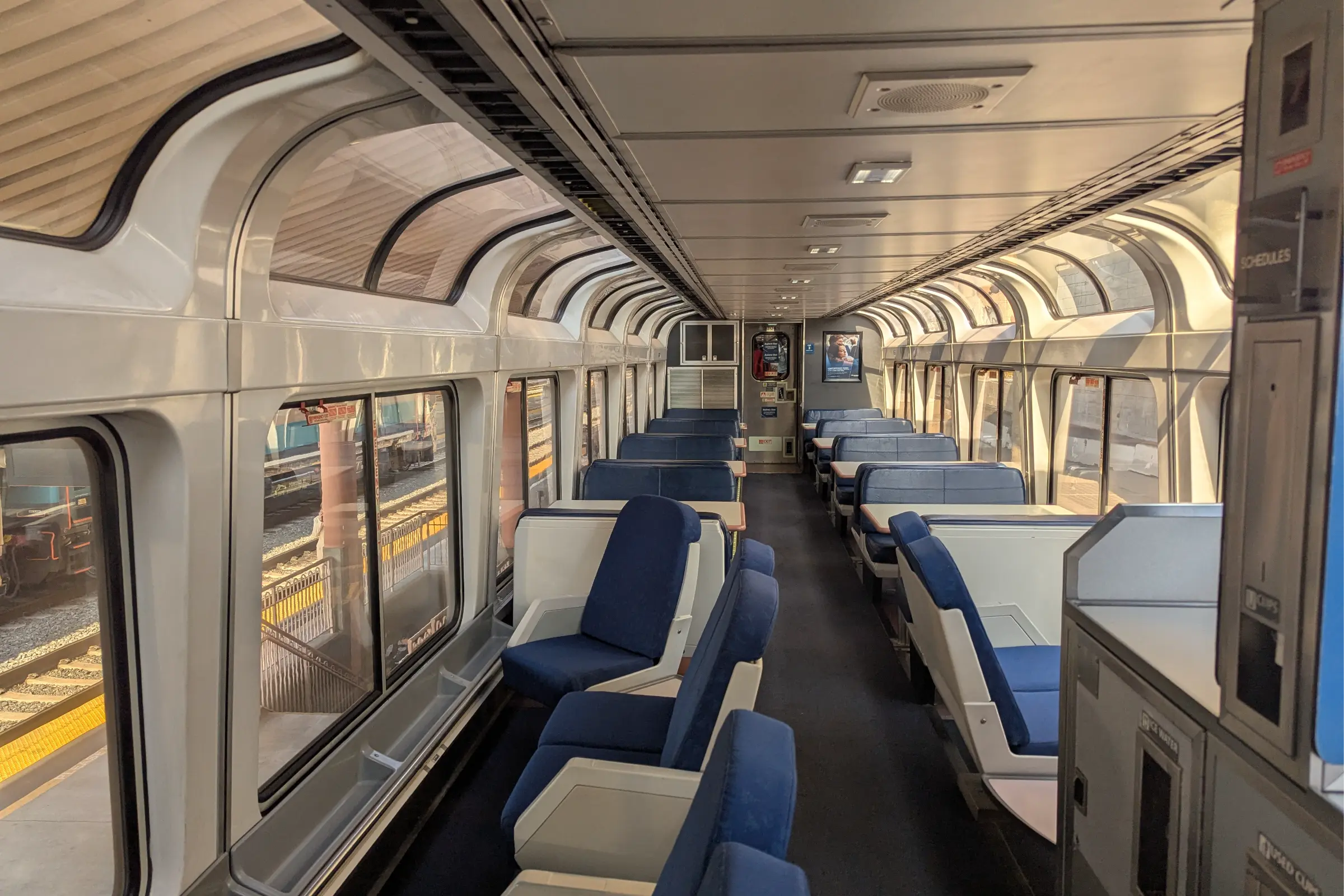 Amtrak Sightseer Lounge on Pacific Surfliner Train
