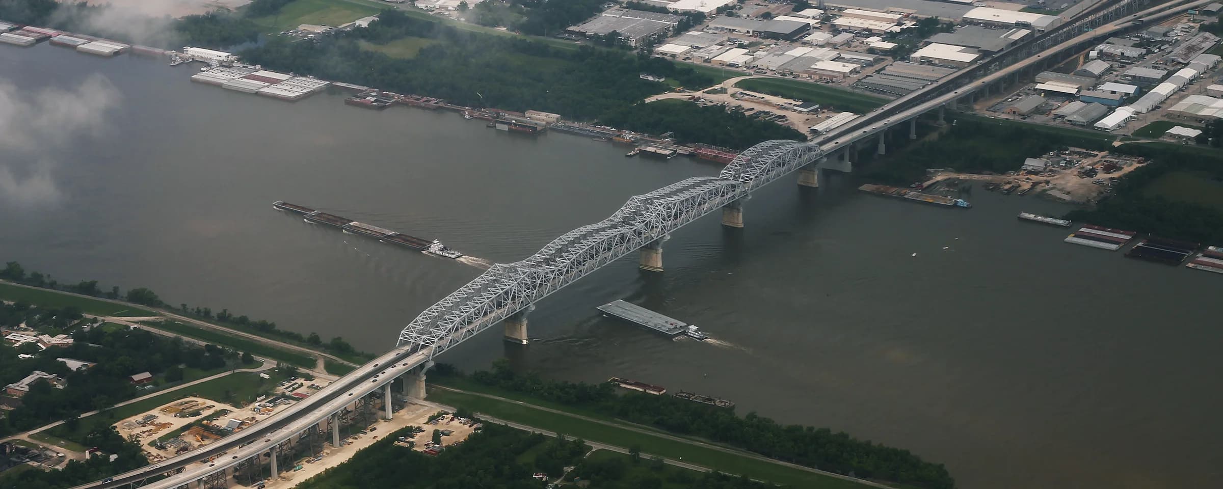 Huey P. Long Bridge over the Mississippi River