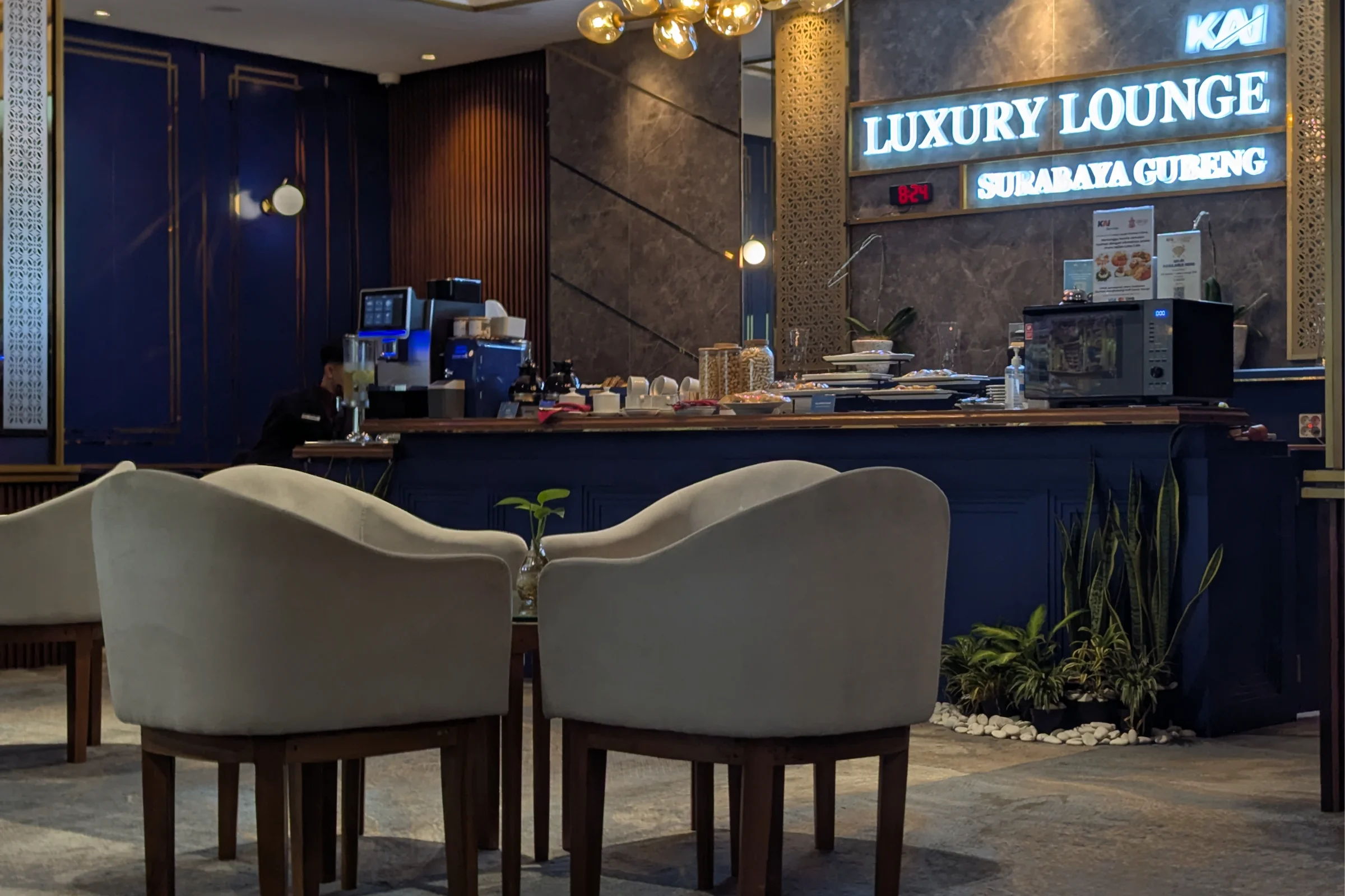 Luxury Lounge for Compartment Class Passengers at Surabaya Gubeng Station