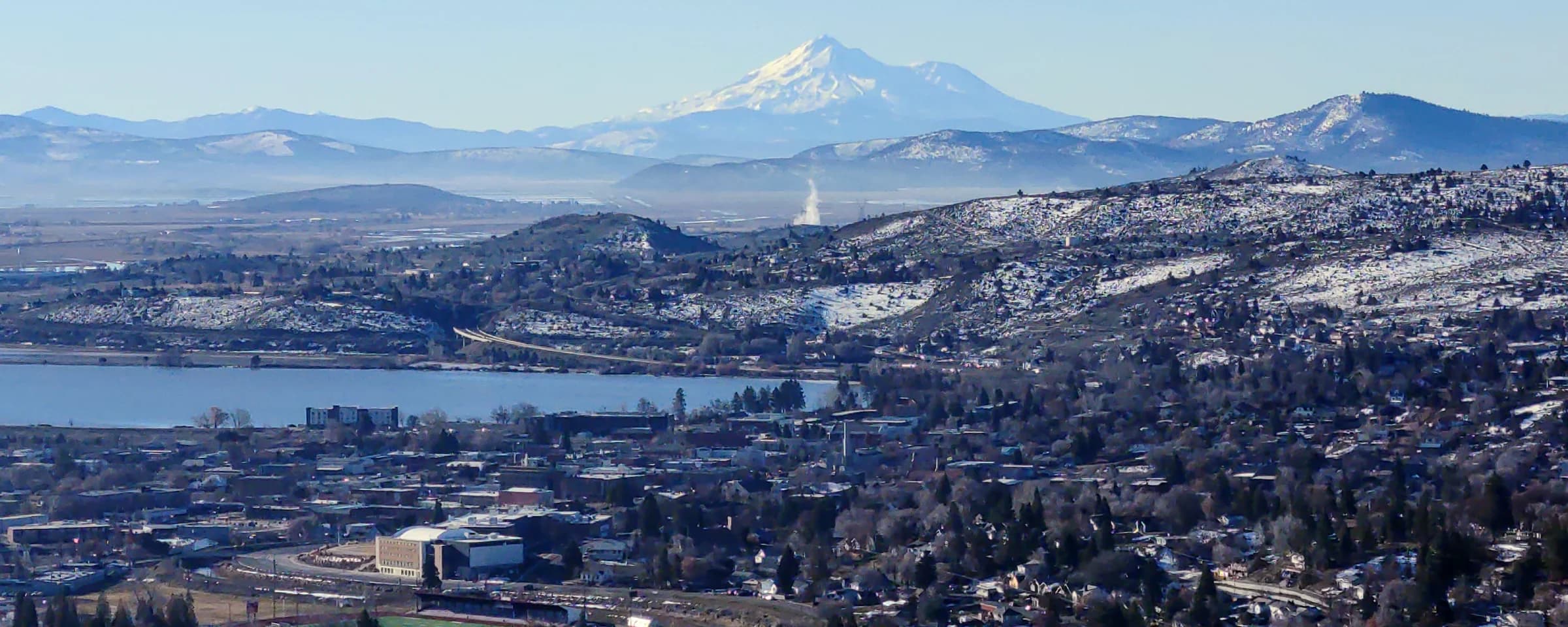 Klamath Falls Skyline in Winter