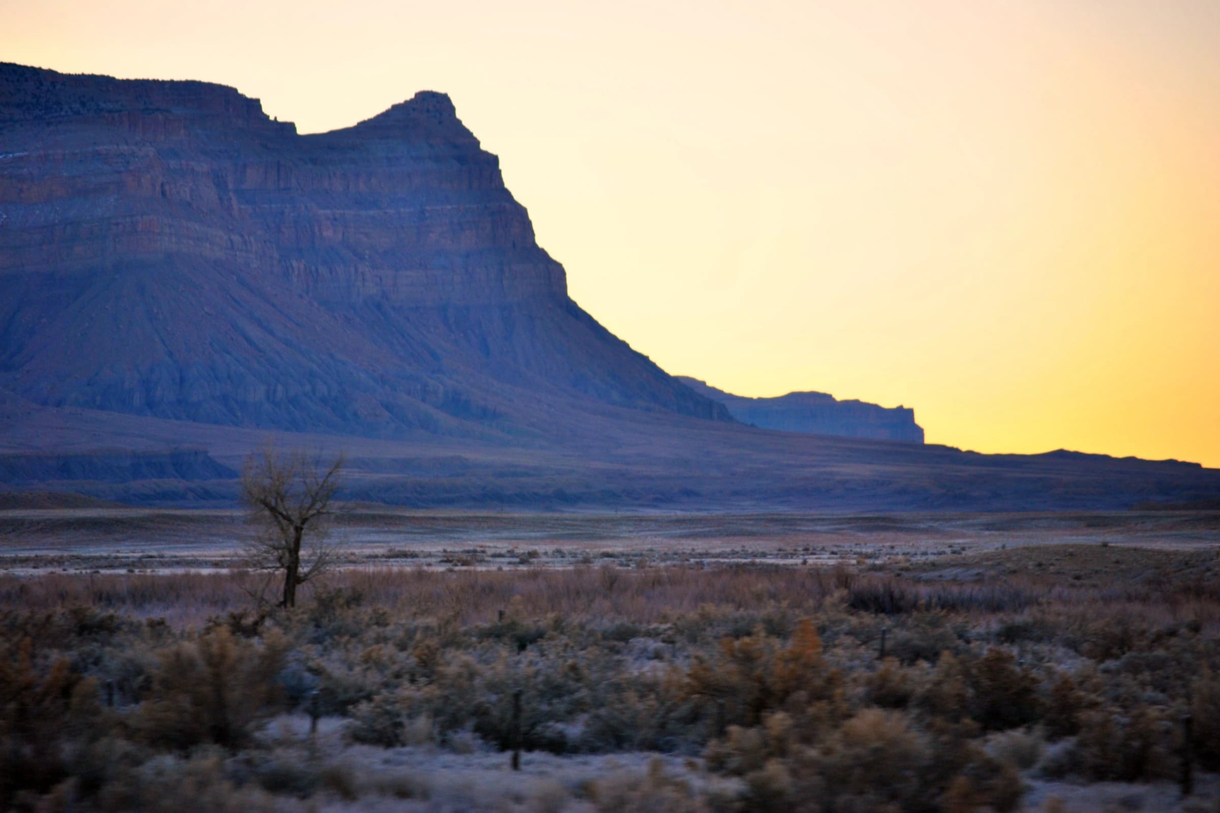 View of mountains from California Zephyr between Helper and Green River Utah