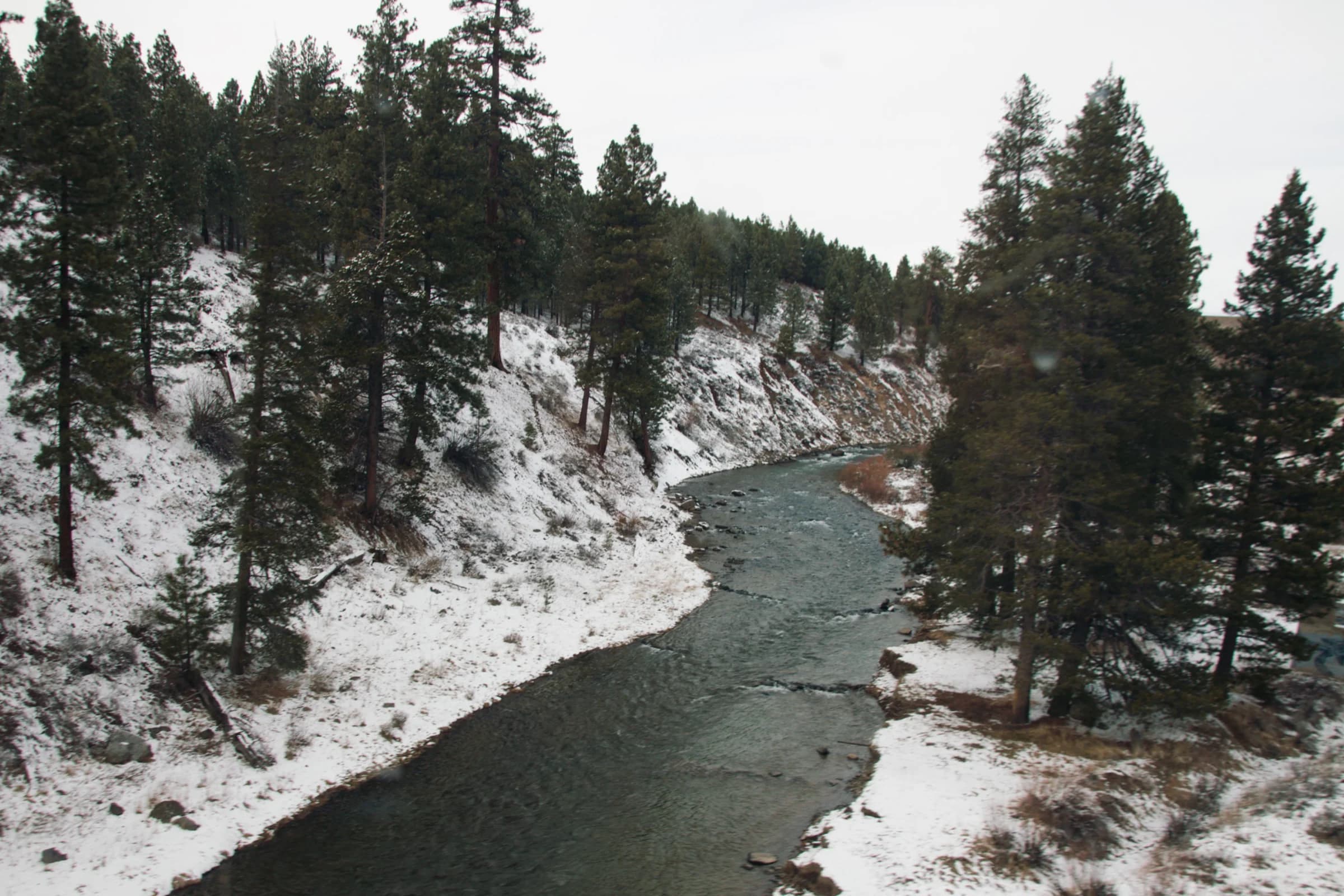 Views of Truckee River near Floriston, California