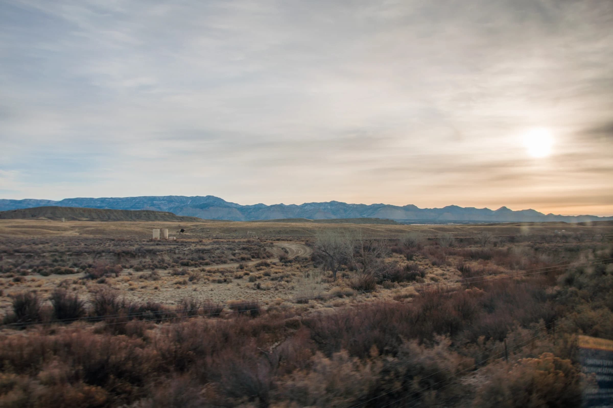 View from California Zephyr near Price Utah