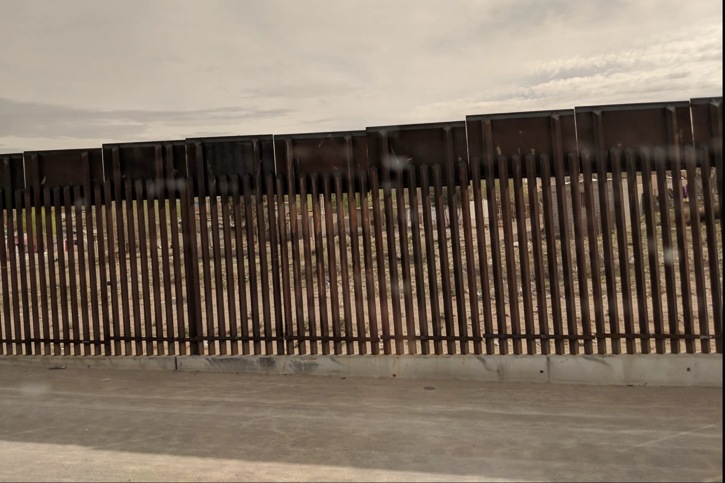 The USA - Mexico Border Wall at El Paso Texas
