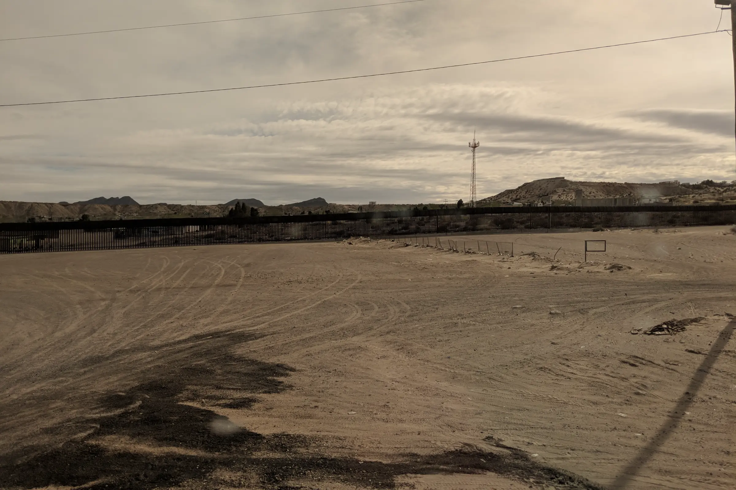 The USA - Mexico Border Wall at El Paso Texas